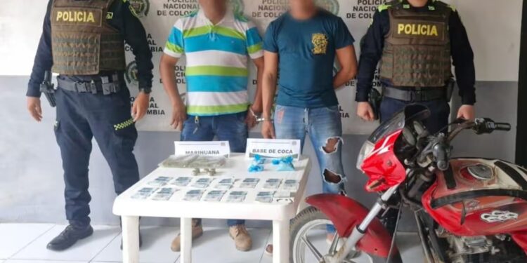 Capturan en Bolívar a dos presuntos expendedores de estupefacientes que simulaban ser domiciliarios
