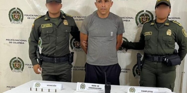 Capturan en Plato a presunto colaborador del Clan del Golfo con munición y panfletos intimidatorios