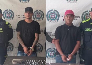 Captura a dos personas con 350 gramos de marihuana y 21 de clorhidrato de cocaína en San Juan del Cesar