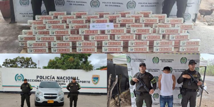 En vías de La Guajira se realizaron varios operativos que dejaron resultado en la lucha contra el delito