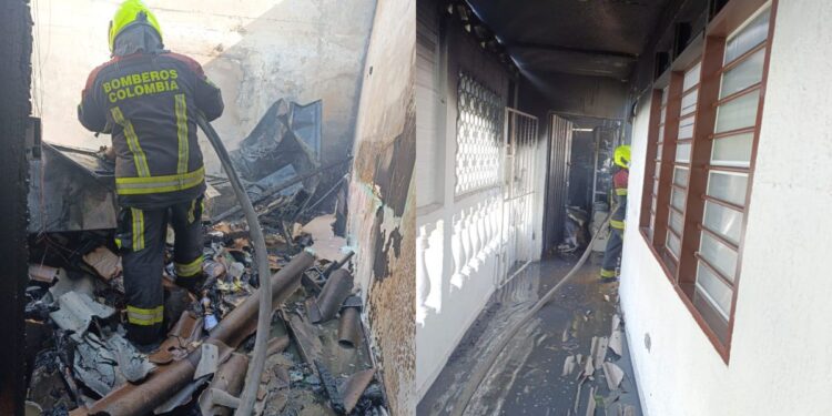 Por fluctuaciones de energía eléctrica se habría originado un incendio en bodega de un centro de atención infantil en Riohacha