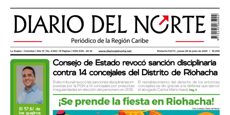 Esta es nuestra edición de hoy jueves 26 de junio de 2025