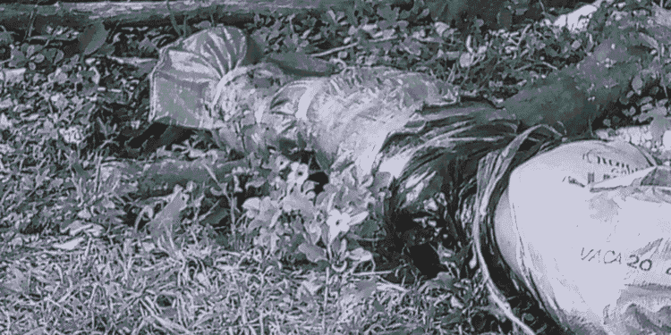 Hallan cuerpo sin vida envuelto en sacos en la vía que conecta a Albania con Maicao