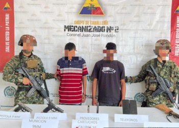 Capturan a dos presuntos integrantes del Clan del Golfo en Fonseca, La Guajira