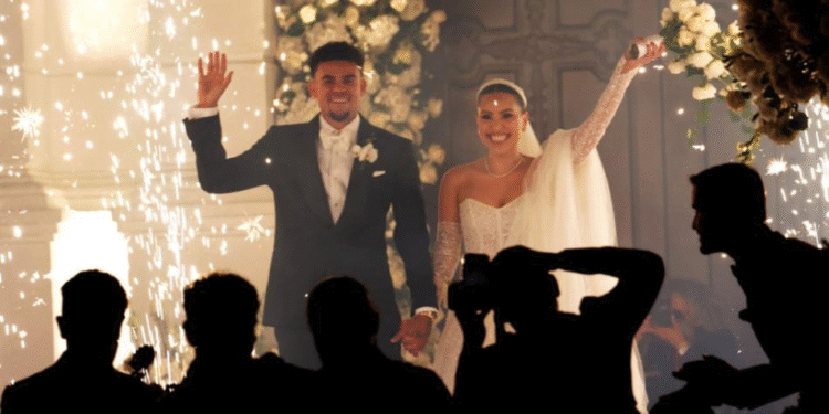 Luis Díaz y Geraldine Ponce se casan en Barranquilla rodeados de estrellas del fútbol