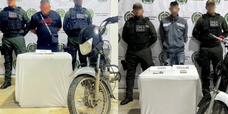 Capturan a dos presuntos extorsionistas de las ACSN en Santa Marta