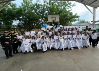 Clausura del programa Cívica Infantil y Juvenil en el barrio San Francisco de Maicao