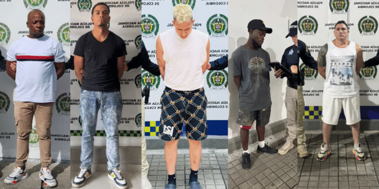 Golpe al crimen internacional: capturan a cinco hombres con circular roja de Interpol en el Valle del Cauca
