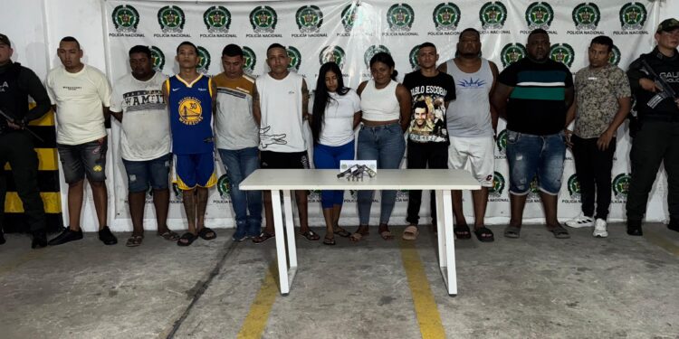 Aseguran a 20 presuntos extorsionistas de ‘Los Pepes’ y ‘Los Costeños’ en Barranquilla