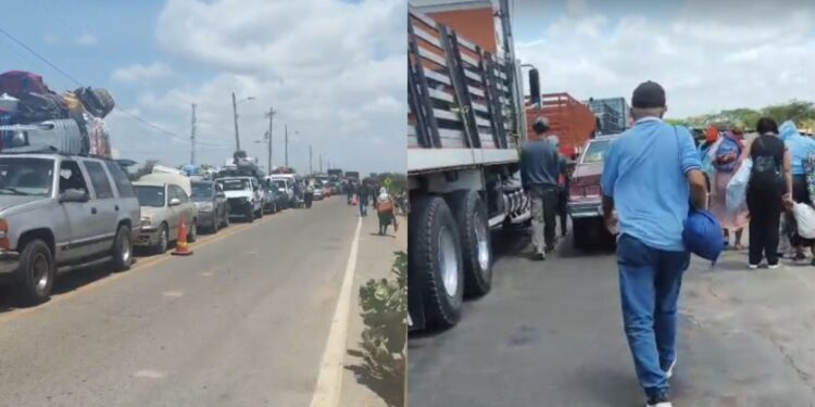 Caos vehicular en Paraguachón tras reapertura de la frontera colombo – venezolana