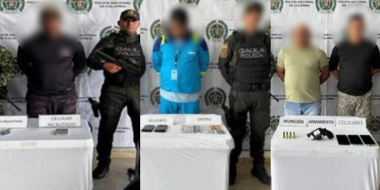 Caen cuatro presuntos extorsionistas en operativos de la Policía en Santa Marta y Ciénaga