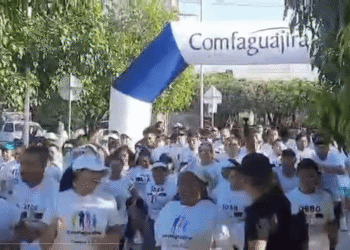 La quinta versión de la Carrera 3.5K Comfaguajira llenó de energía y bienestar a Fonseca, Tierra de Cantores