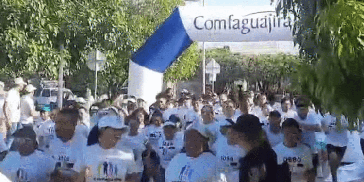 La quinta versión de la Carrera 3.5K Comfaguajira llenó de energía y bienestar a Fonseca, Tierra de Cantores