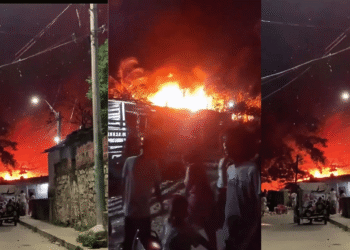 Incendio arrasa con diez viviendas en el barrio Cuchilla de Villate en Barranquilla