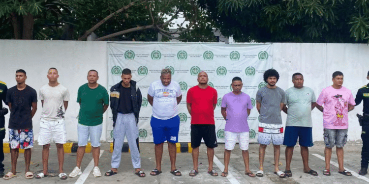 Caen 10 presuntos integrantes de ‘Los Costeños’ en redada contra el microtráfico en Barranquilla