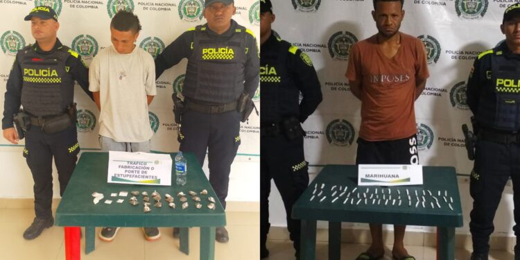 Capturan a dos hombres señalados de tráfico de estupefacientes en Fonseca