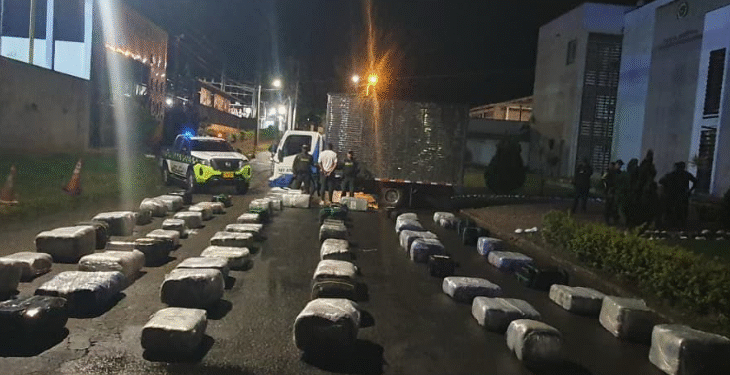 Incautan media tonelada de marihuana en Chinauta, Cundinamarca