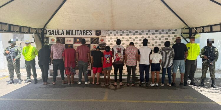 Caen 12 presuntos miembros del Clan del Golfo y Los Pachenca en el Cesar