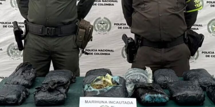 Incautan 12 kilos de marihuana enviados como encomienda en la vía San Onofre – Cartagena
