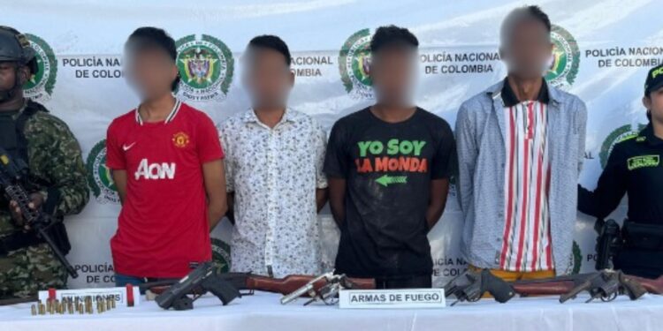 Caen cuatro presuntos miembros del Clan del Golfo en Sitionuevo, Magdalena