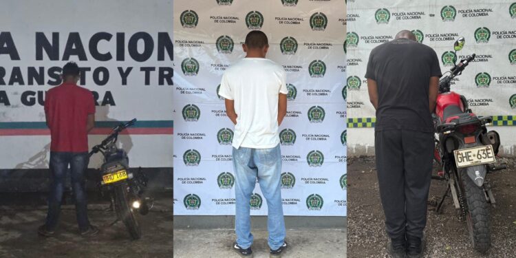 Operativos en vías de La Guajira dejan capturas, motos recuperadas e incautación de contrabando