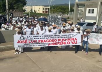 Comunidad de Lomamato exige la liberación de José Luis Fragoso Pushaina, secuestrado en Uribia