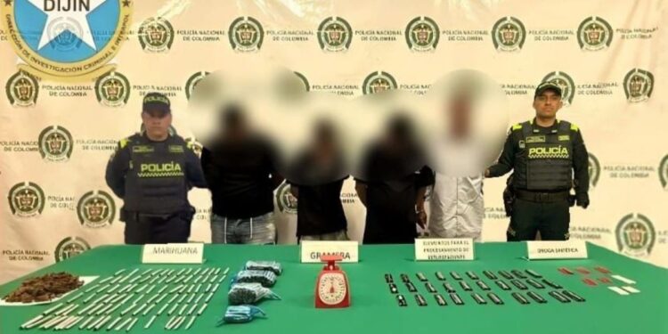 Capturan a cuatro presuntos expendedores de droga en Santa Marta durante operativos de allanamiento
