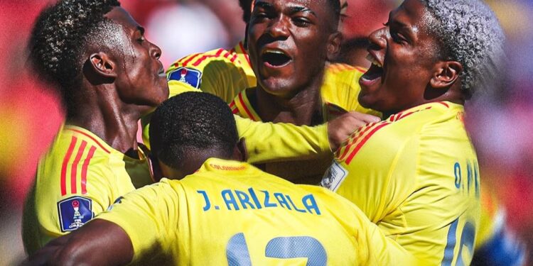 Con triplete de Neiser Villarreal, Colombia vence a España y avanza a semifinales del Mundial Sub-20