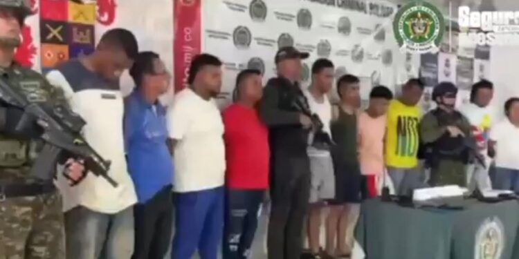 Capturan en Bolívar a cabecilla del Clan del Golfo y a diez presuntos integrantes de su estructura