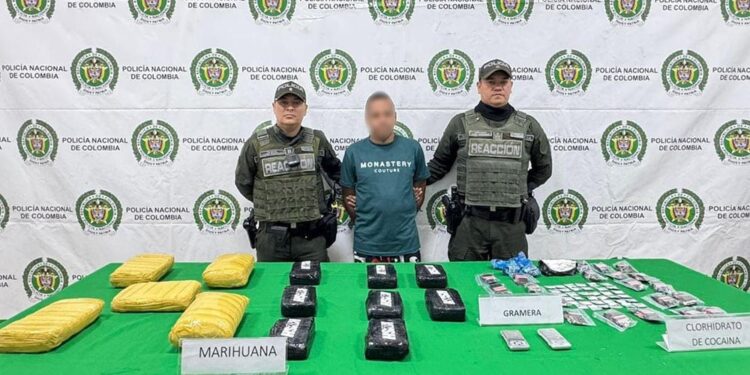 Capturan a alias “El Cole”, presunto expendedor de drogas en Santa Marta