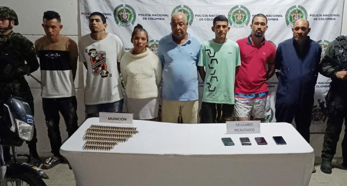 Caen siete presuntos miembros de “Los Pachencas” en operativo contra la extorsión en Santa Marta
