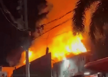 Incendio destruyó discoteca en Sabanagrande sin dejar heridos