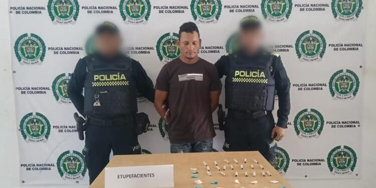 Detienen en flagrancia a hombre por porte de estupefacientes en Riohacha