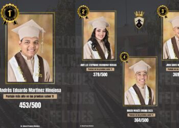 Estudiantes excelentes en las pruebas Icfes 2025 en la I.E. ‘El Carmelo’, de San Juan del Cesar y de La Guajira