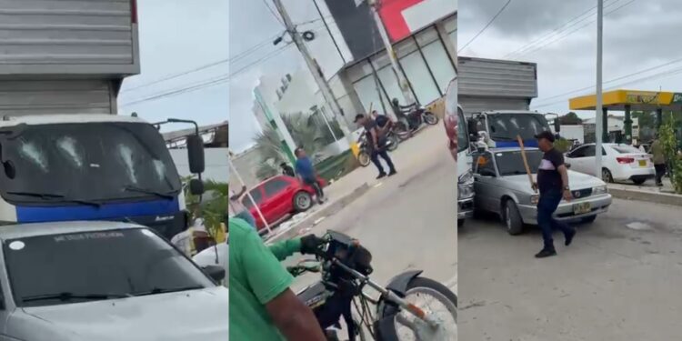 Accidente de tránsito en Riohacha desata acto de intolerancia entre conductores