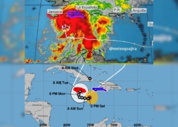 “Melissa” pasa de tormenta tropical a huracán: Meteoguajira advierte lluvias para La Guajira