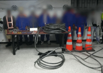 Cae banda que simulaba ser personal de telecomunicaciones para robar cable en Bogotá