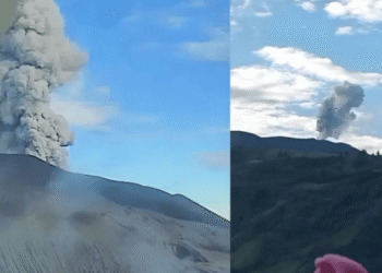 Volcán Puracé pasa a alerta naranja tras registrar nuevo aumento en su actividad