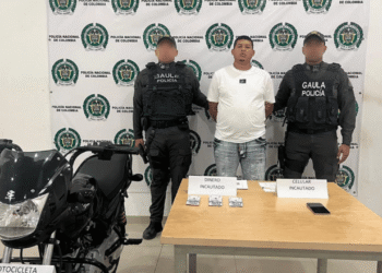 Capturan en Riohacha a presunto integrante de las “Autodefensas Conquistadores de la Sierra Nevada” por extorsión a comerciantes