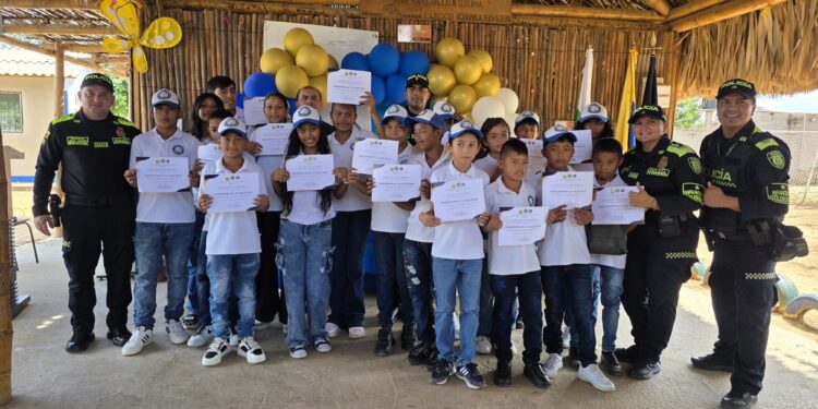 Clausuran el programa Semilleros de la Legalidad con estudiantes de la Institución Etnoeducativa N.° 7, sede Wakuaipamana