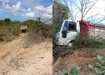 Volqueta de Invias sufrió un accidente de tránsito en zona rural de Uribia