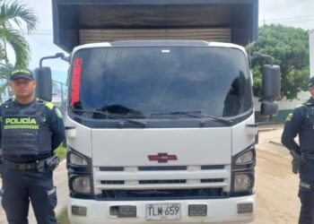 Inmovilizan en Palomino un camión de carga con orden de embargo judicial