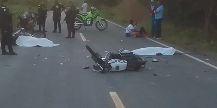 Choque entre motocicletas en zona rural de Valledupar deja tres fallecidos y una mujer en estado crítico