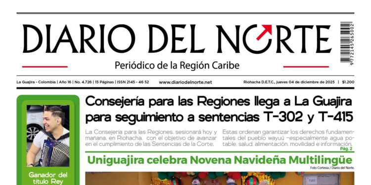 Esta es nuestra edición de hoy jueves 4 de diciembre de 2025