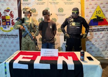 Autoridades capturan en flagrancia a presunto integrante del ELN por grafitis en Maicao