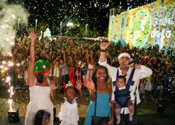 Más de mil personas participaron en la Ruta Navideña del Tren de la Magia en Riohacha