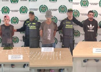Tres hombres capturados en Riohacha durante operativos contra el microtráfico