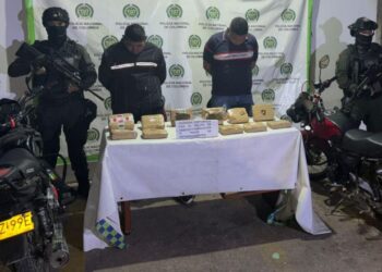 Capturan a dos presuntos traficantes con más de cinco kilos de marihuana en Maicao