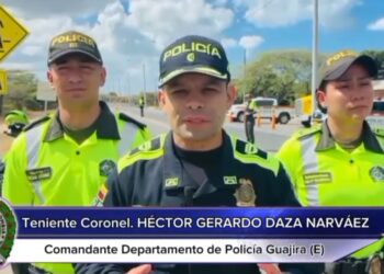 Policía Guajira refuerza llamado a la prudencia vial para prevenir accidentes