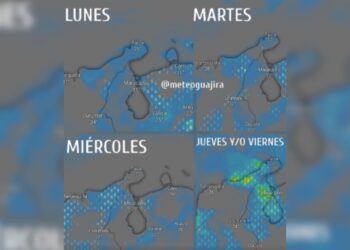 Meteoguajira pronostica tiempo variable y lluvias durante el cierre e inicio de año en La Guajira